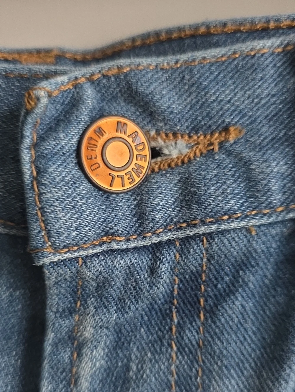 NWOT Madewell Perfect Jean Short Button-Front Shorts Size 26 G228